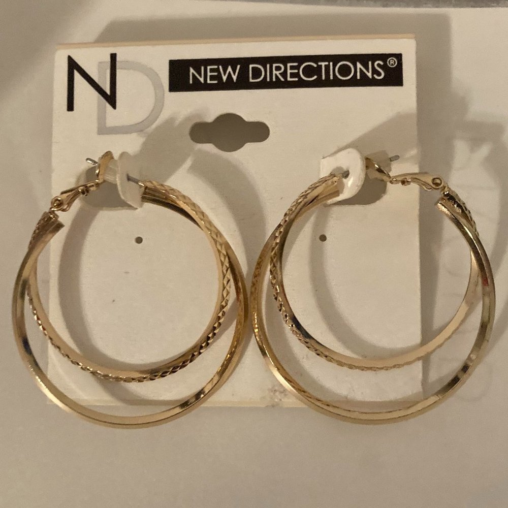 Gold hoop earrings